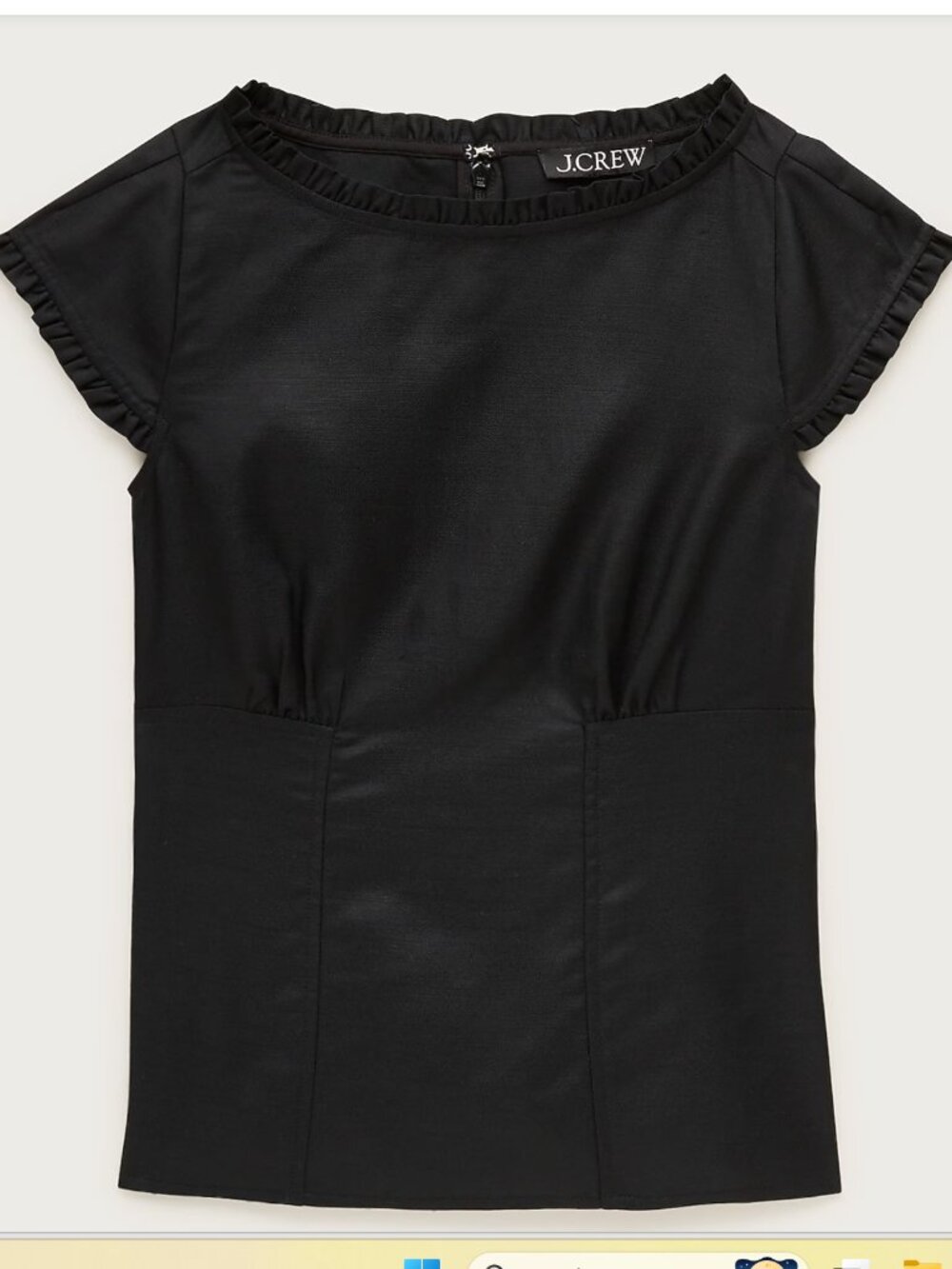 J. Crew Ruffle-Trim Top (Sz18) NWT